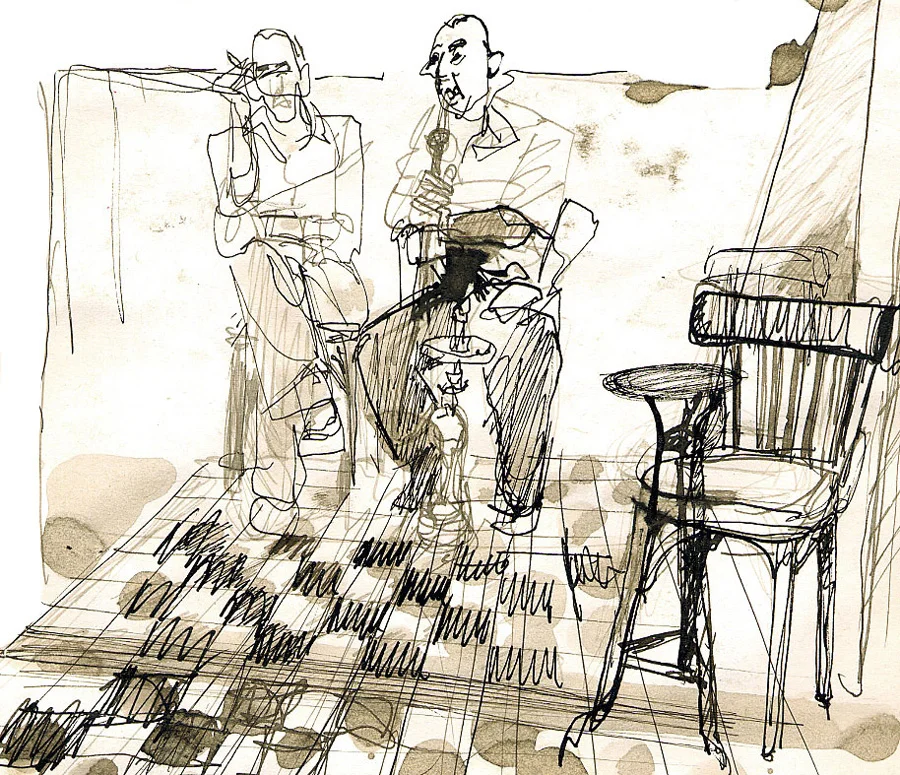 Narghilé aux Omeyyades - Damas